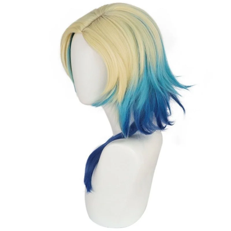 Perruques Kaiser à serrure bleue, perruques de Cosplay de Football Michael Kaiser, accessoires de spectacle pour fête d'halloween