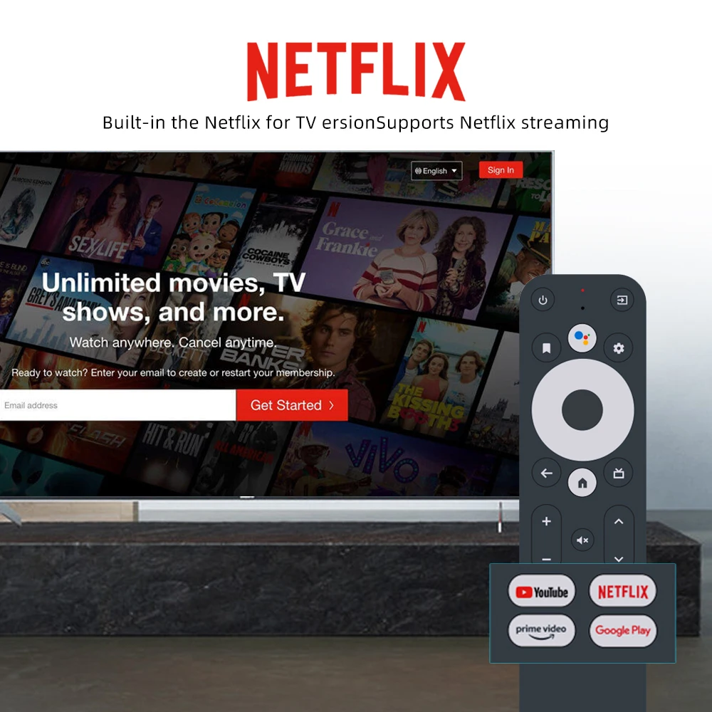 GD2 TV BOX Google Certified Chrome Cast 4K TV Android 12 2G+32G Amlogic S905Y4-B BT5.0 Dual Wifi VS GD1 Set Top Box
