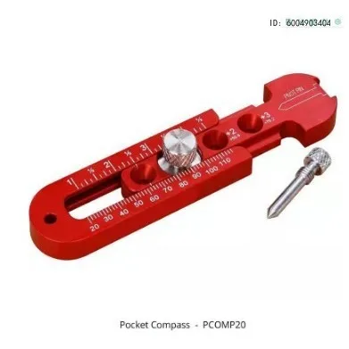 

Alloy woodworking compass ruler Adjustable metal round ruler Round drawing artifact Imperial