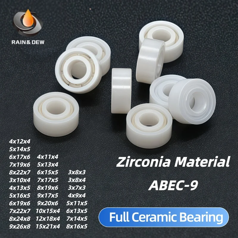 1Pcs 683CE 3X7X3mm Full Ceramic Bearing ABEC-9 Zirconia Ceramic Bearing 684 685 686 687 688 689 693 694 695 CE For Fishing Reel