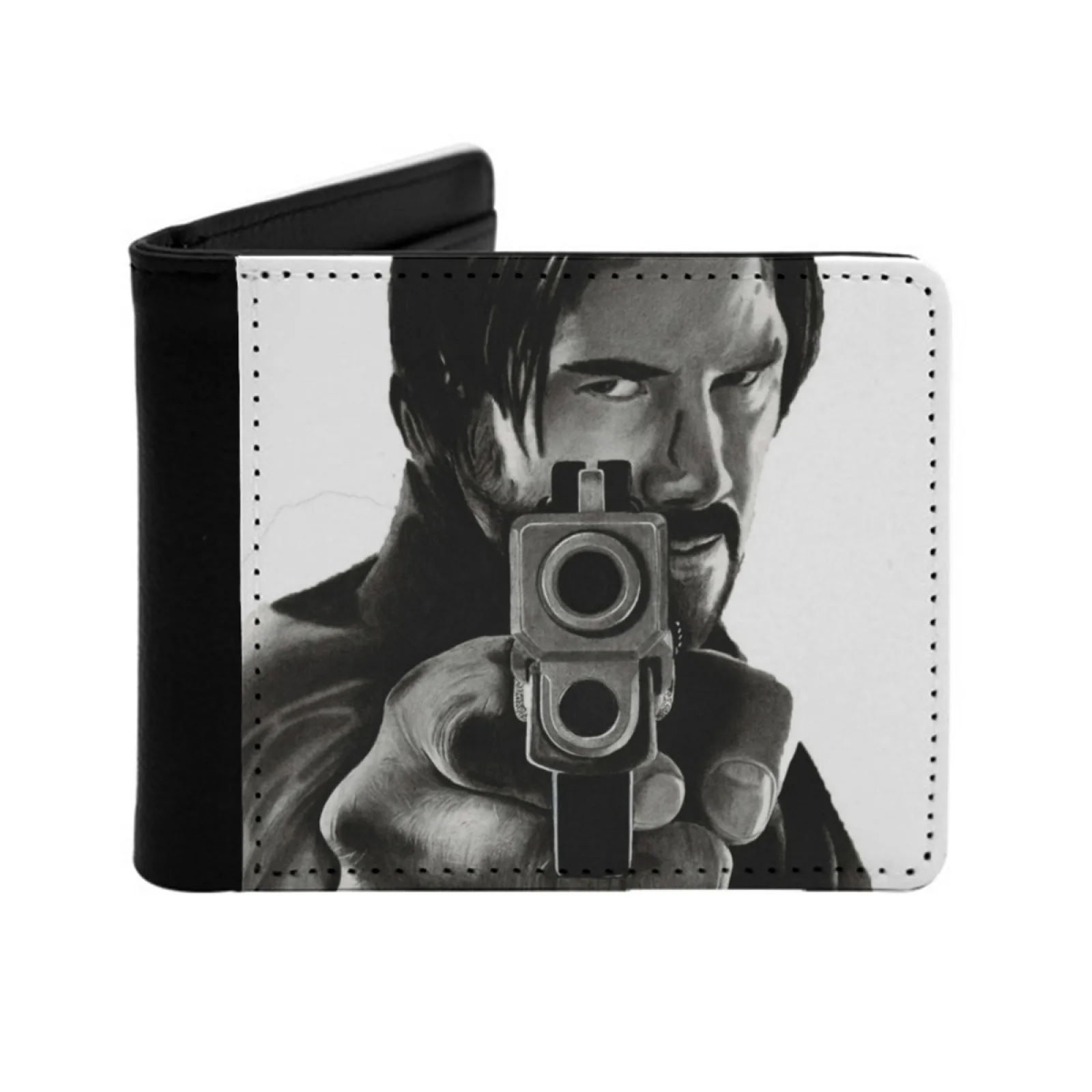 John Wick Men's Wallet Pu Leather Wallet Multifunction Credit Card Purse John Wick John Wick 3 Keanu Reeves John Wick Series