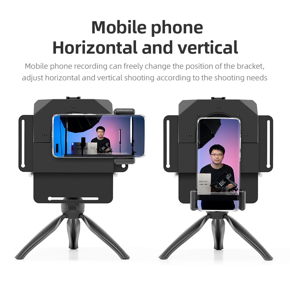 Phone and DSLR Recording Mini Teleprompter Portable Inscriber Mobile Teleprompter Artifact Video With Remote Control for Live