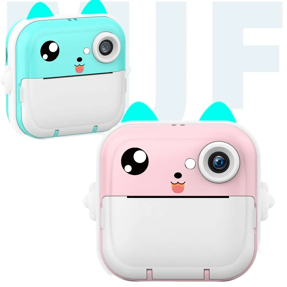 1080P Kids Instant Print Mini Camera,Thermal Video Toy Camera,HD Screen APP Connect,Kids Outdoor Gift 16G Card & Thermal Paper