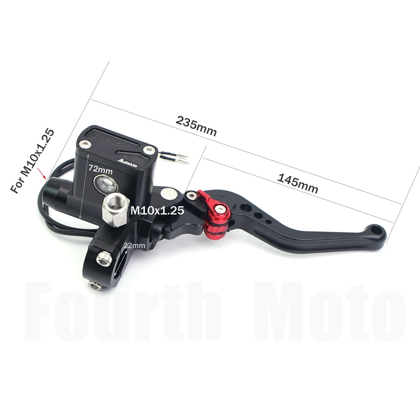 22mm Universal Motorcycle Hydraulic Clutch Brake Master Cylinder Adelin PX6 For YAMAHA MT 09 07 R1 R3 R6 Honda CB650 CBR650