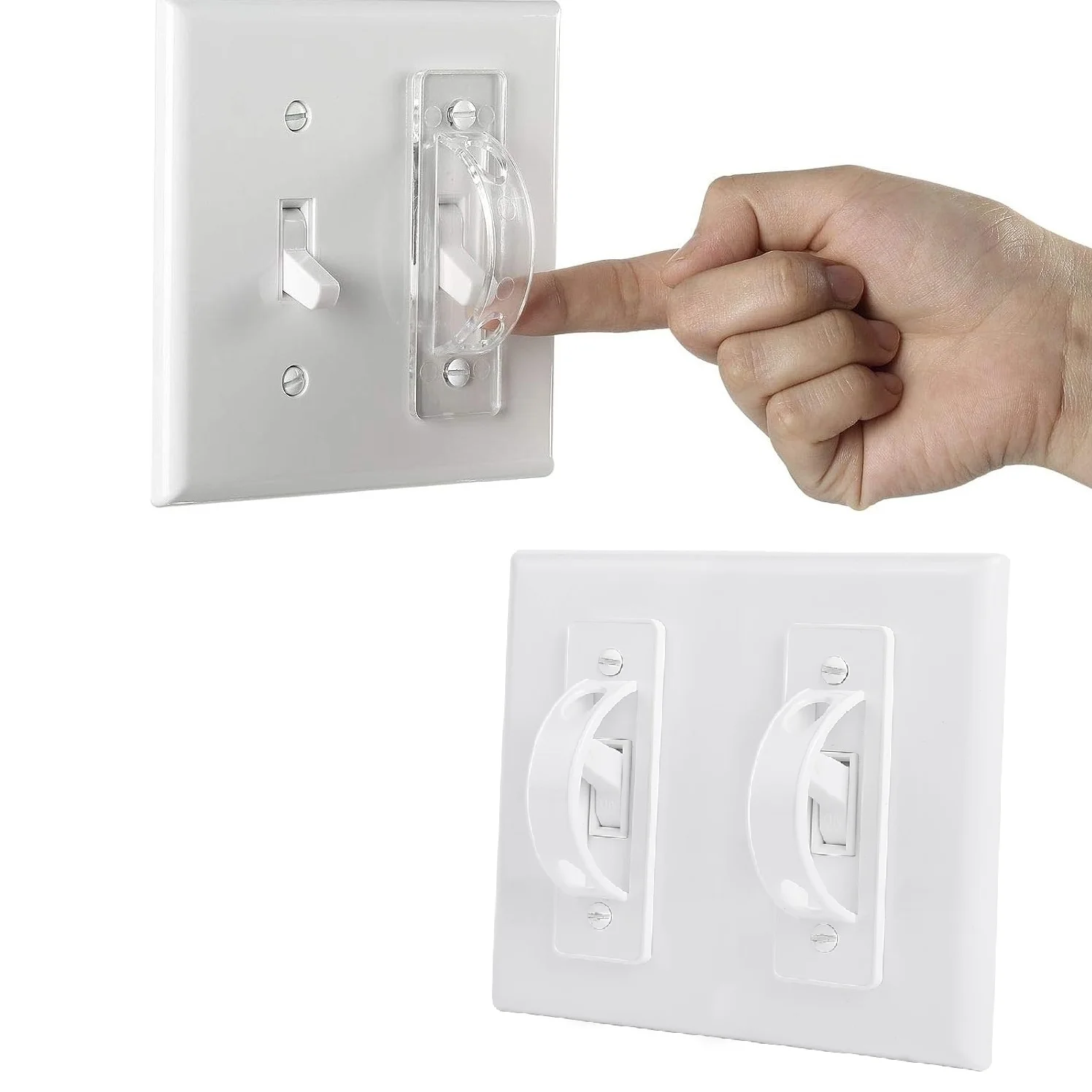 Light Switch Guard Cover, 6 Pack Toggle Switch Cover, Light Switch Blocker, Child Proof Light Switch Cover Guard