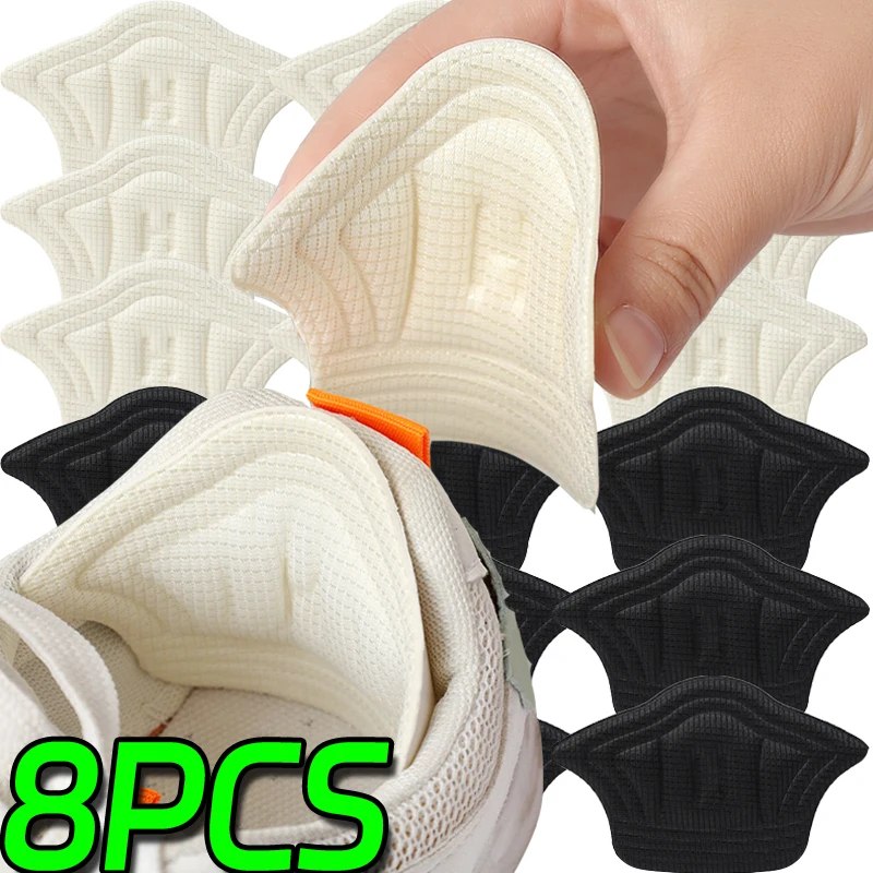 

8PCS Heel Insoles Shoes Patch Heel Cushion Pads Adjustable Sport Shoes Adjustable Antiwear Foot Pad Insole Shoe Heel Protector