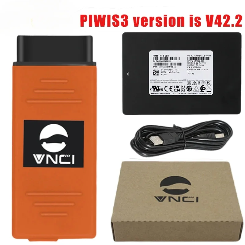 VNCI PT3G For Porsche Diagnostic Interface Compatible With Porsche PIWIS Software Drivers Plug and Play