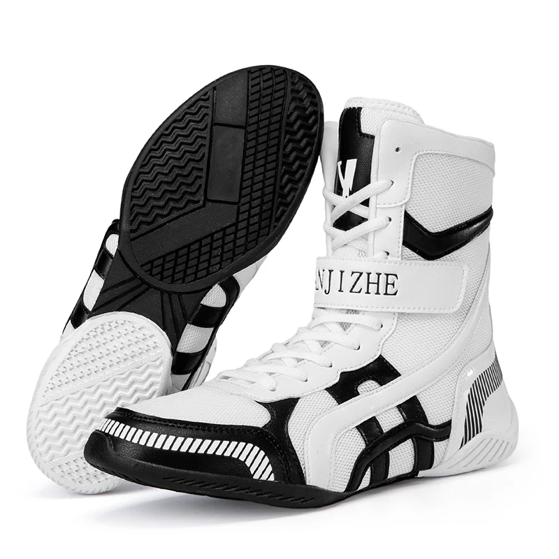 

Best Selling Wrestling Sneakers for Men Black Red Boxing Sport Shoes Comfortable Indoor Sports Shoes Man Wearable Fighting Shoe