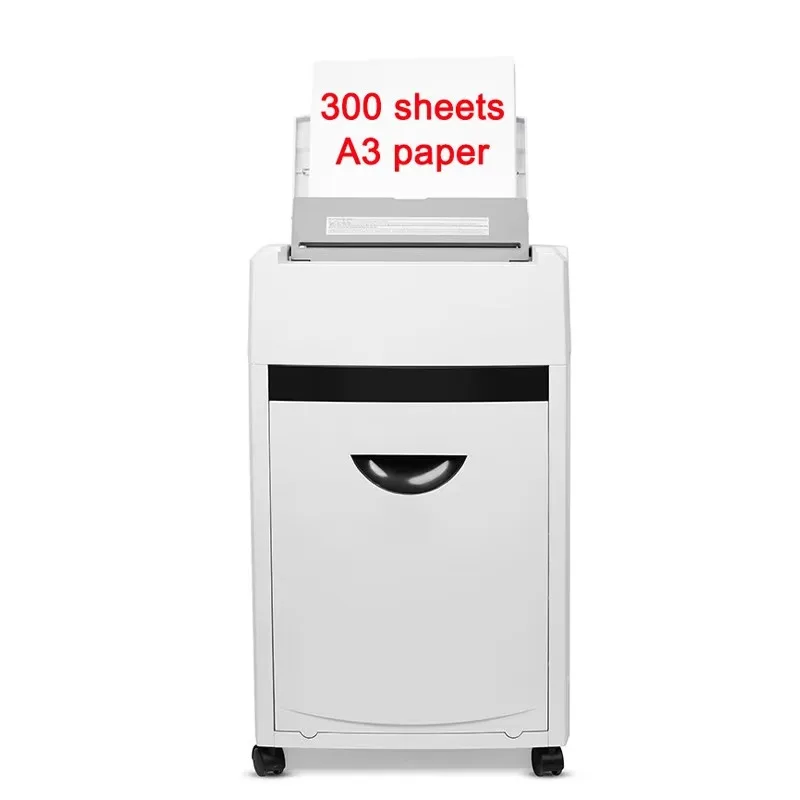High Security P-5 Micro Cut Card & Paper Shredder Heavy  Large Capacity 35L Electric Auto-Feed A3 Card