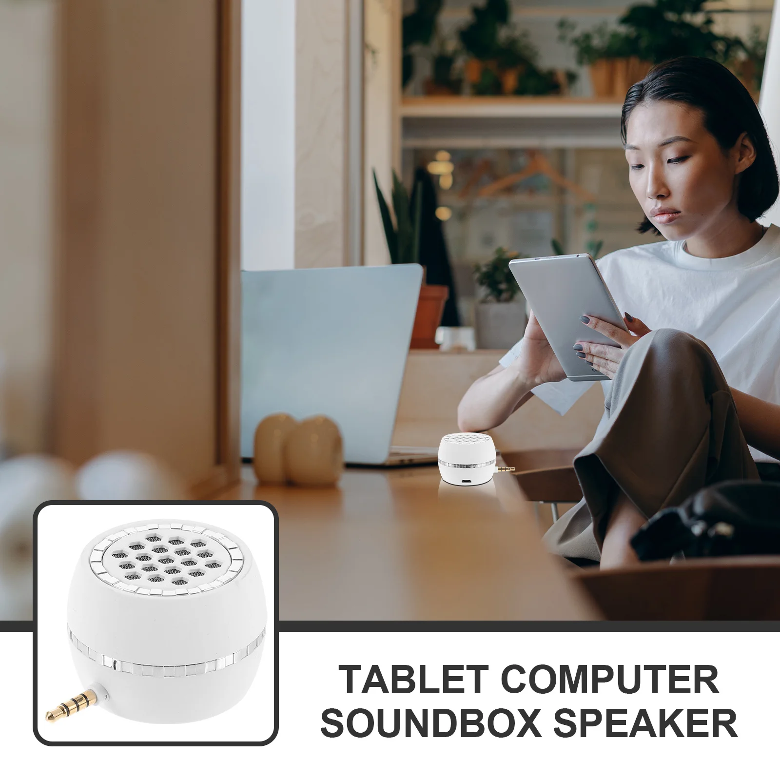 

Mini USB Charging Plug-in Phone Speaker Amplifier Plug and Play Compact Stereo Bass Soundbox for Mobile and Computer