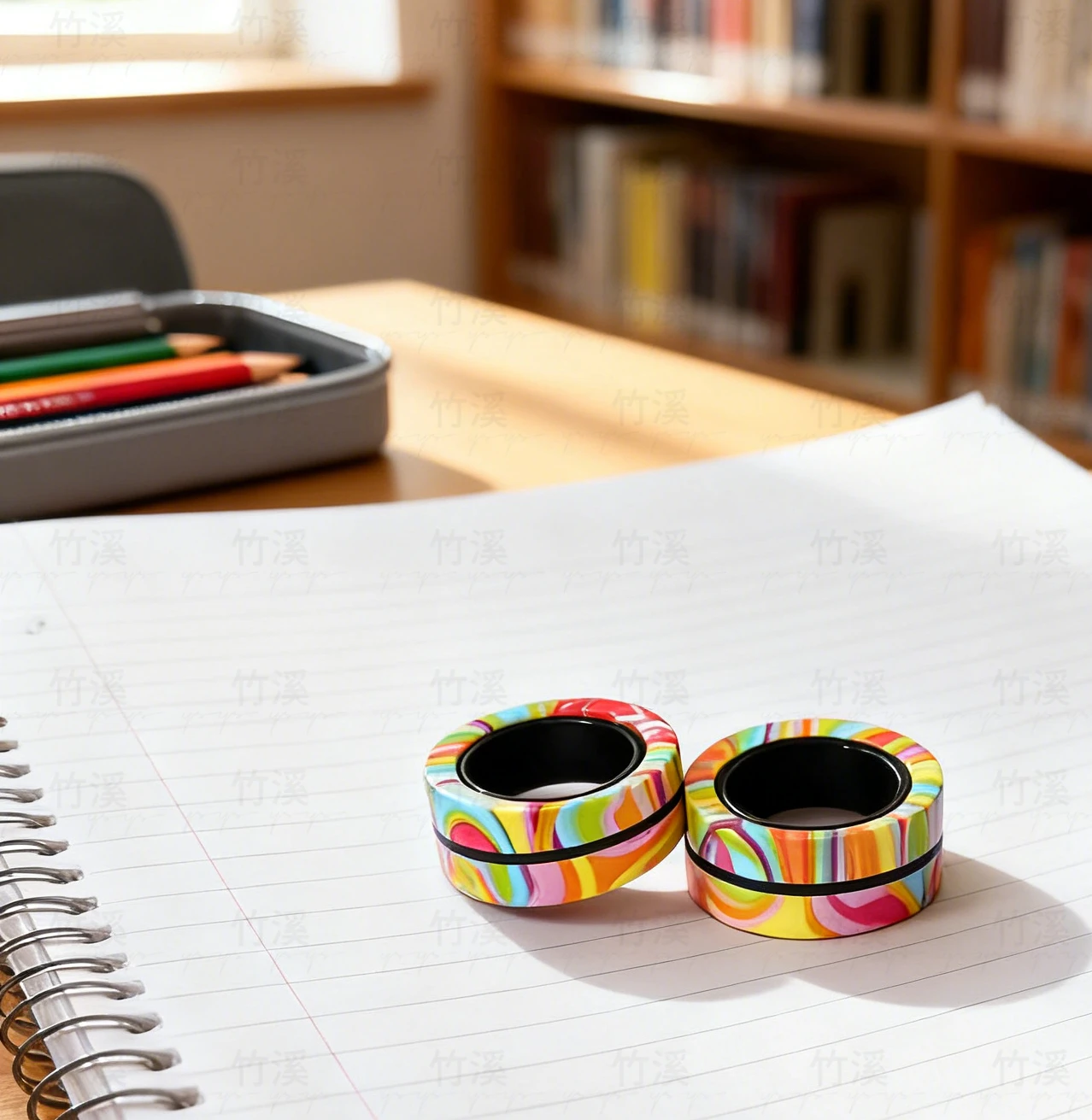 ● مجموعة حلقات دوارة مغناطيسية مكونة من 3 قطع - ألعاب فيدجيت للبالغين والمراهقين والأطفال، تخفيف التوتر، من الفولاذ المقاوم للصدأ #1