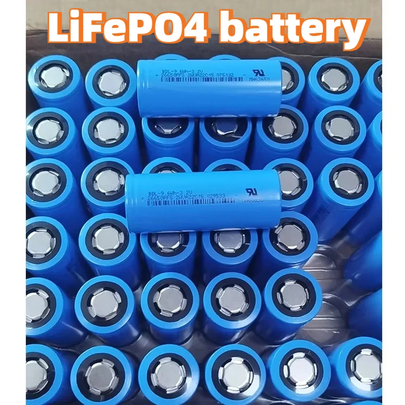 3.2V 3000mAh 26650 Rechargeable LiFePO4 Battery for Strong Light Flashlight Mining Lamp Wireless Microphone Power Tool