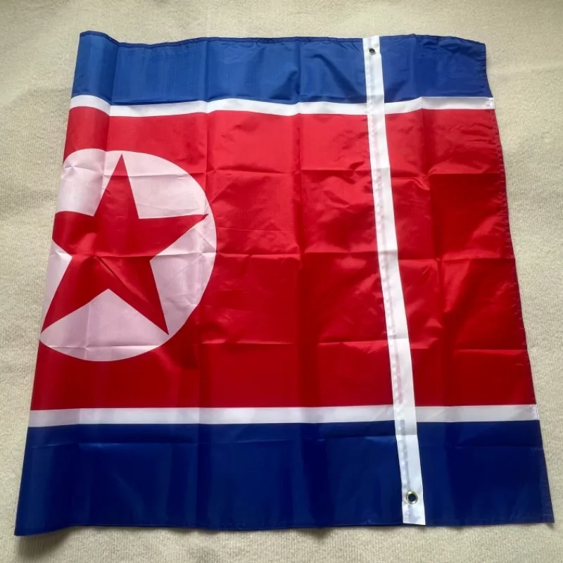 North Korea Flag 90X150cm High Quality Polyester Hanging DPRK Korea Flag Home Decoration