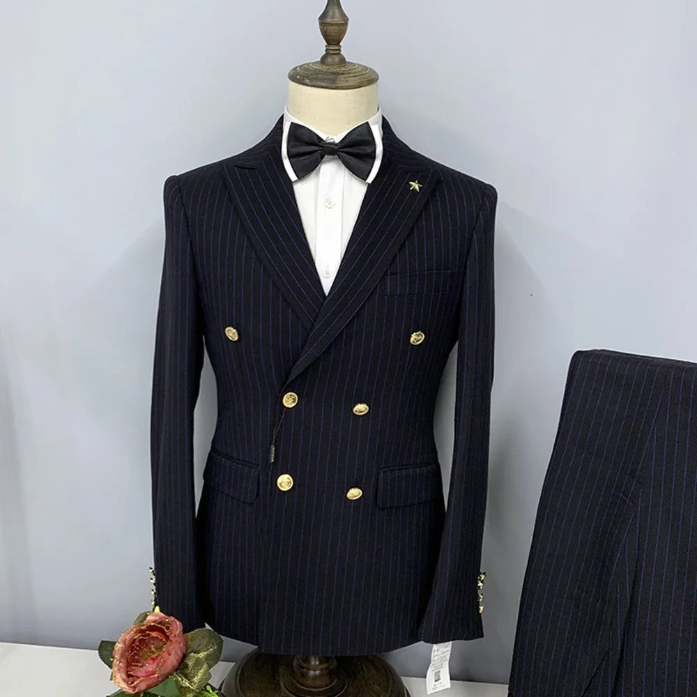 

Men's Suit Party Tuxedo Slim Fit Custom Business Banquet Wedding Prom 2 Piece Set