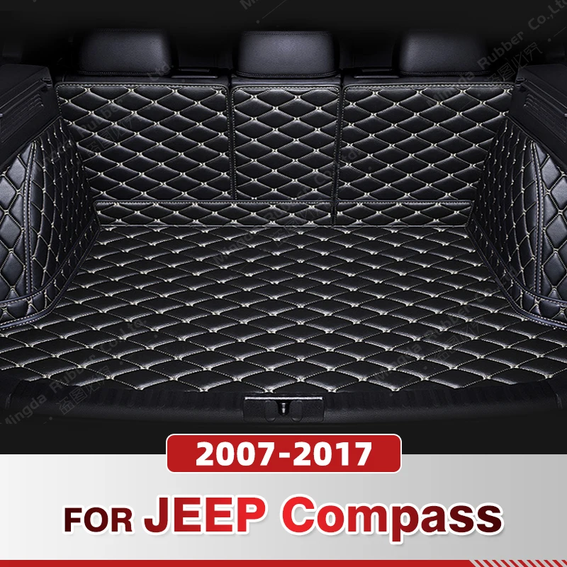 

Auto Full Coverage Trunk Mat For JEEP Compass 2007-2017 16 15 14 13 12 Car Cover Pad Cargo Liner Interior Protector Accessories