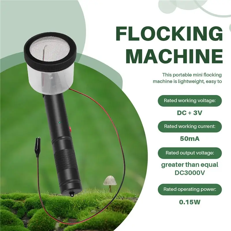 ABRE-Flocking Kit Static Grass Applicator ABS Mini Flocking Machine With Antislip Handle For DIY Scenic Modelling Sand Table