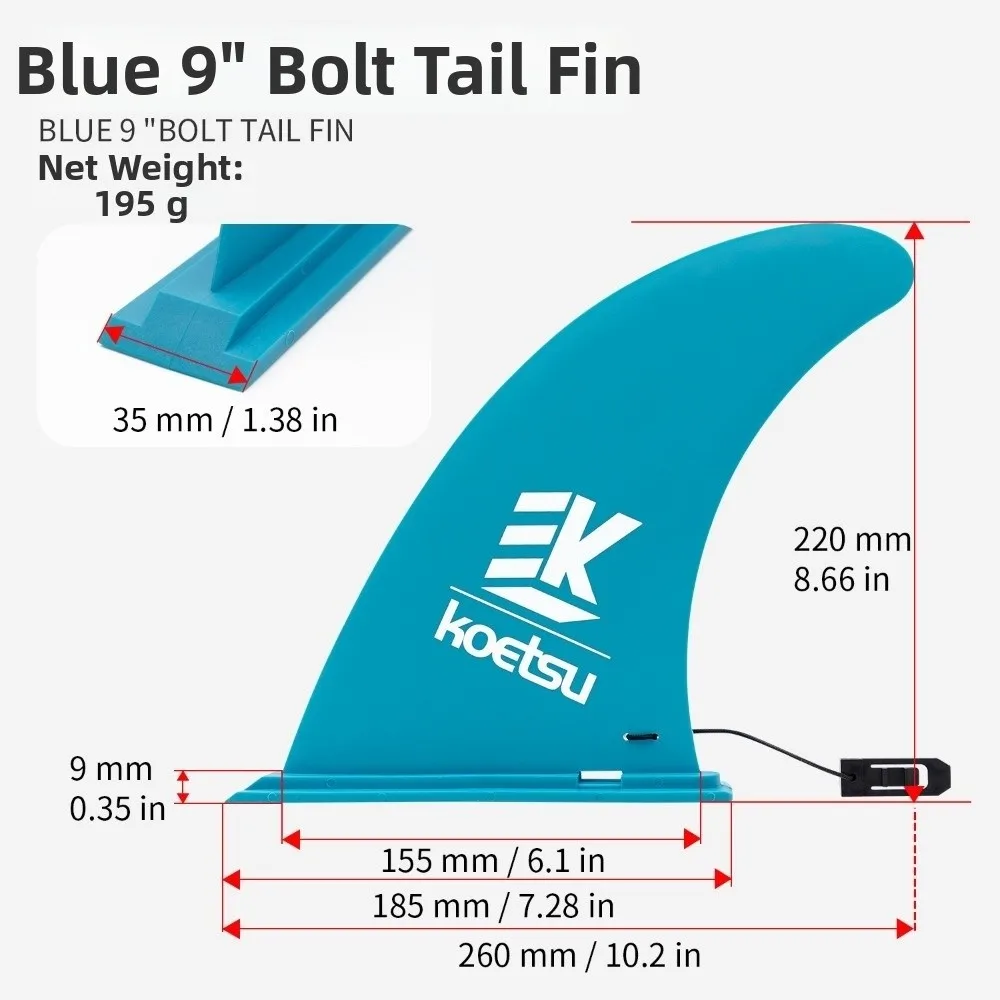 High Quality 4.5/8/9/10inch Slide-in Surfboard Fin Nylon Multicolors Detachable Surf Plate Water Sports Surfing Board Accessory
