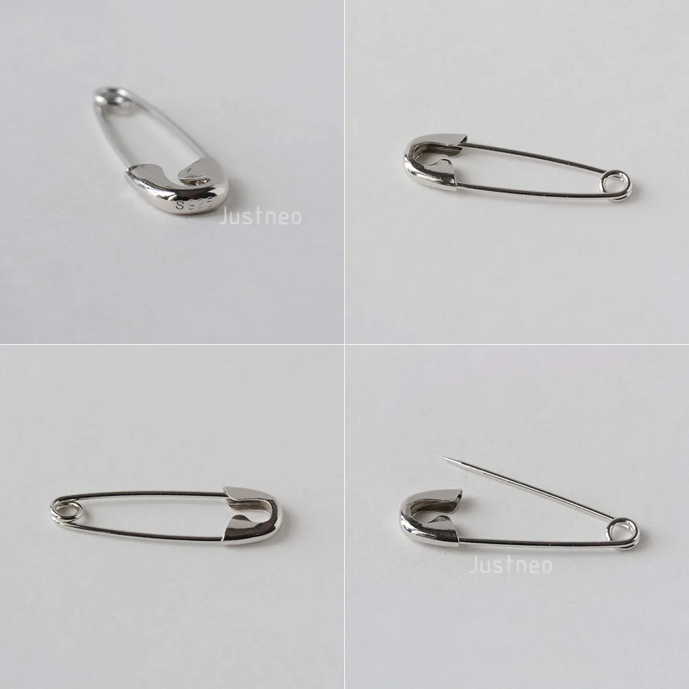 925 Sterling Silver Safety Pins, Silver Safety Pin Brooch Bulk, 925 Safety Pins For Clothes