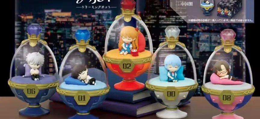 コレクタブルアクションフィギュア,日本のカワイイおもちゃ,オリジナル,q ayanami rei,ikari,shinji,nagisa,workau,バッチあたり5個