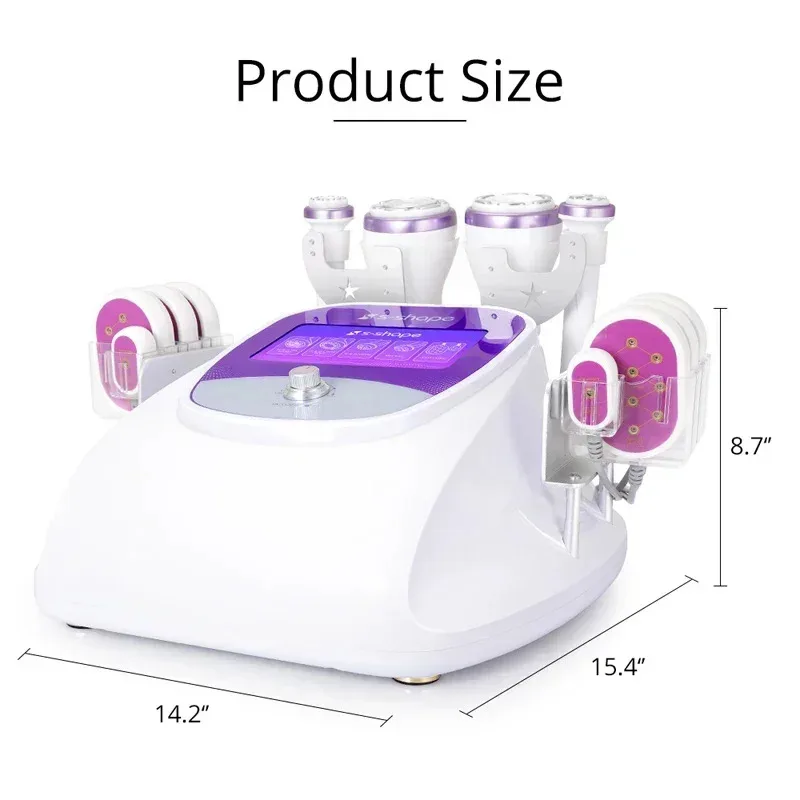 2025 30K RF تردد الراديو 8 حزمة ليبو ليزر الوسادة التخسيس بالموجات فوق الصوتية التجويف آلة شد الوجه صالون تجميل المنزل