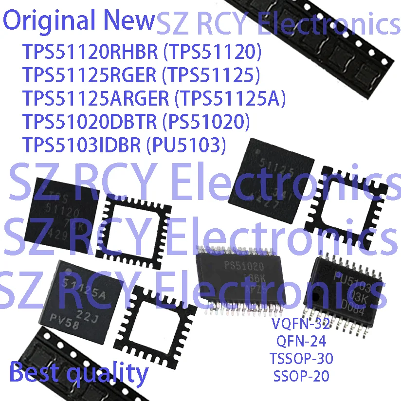 5-30 uds) nuevo TPS51120RHBR TPS51120 TPS51125RGER TPS51125 TPS51125ARGER TPS51125A TPS51020DBTR PS51020 TPS5103IDBR PU5103 IC CHIP