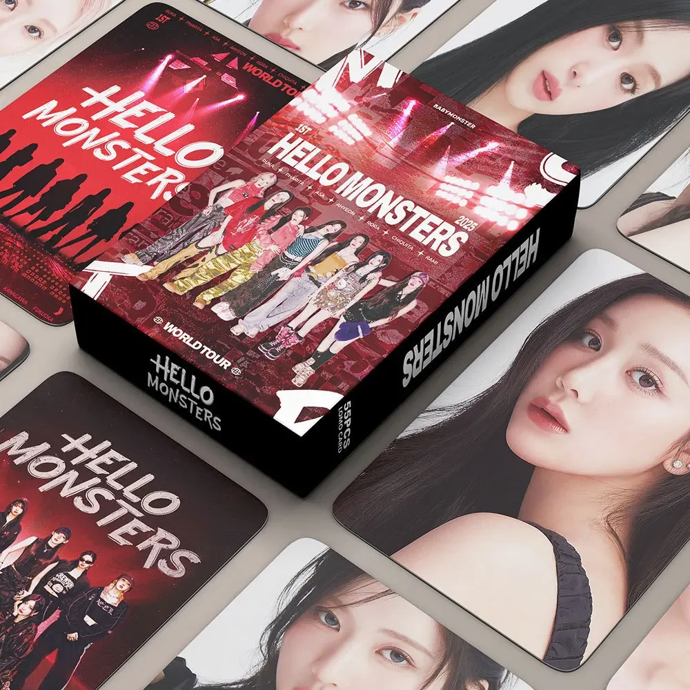 55-pcs-set-kpop-idol-babymonster-novo-Album-1o-tour-mundial-ola-monstros-lomo-cartoes-hd-printd-photocard-asa-rora-ruka-fas-presentes