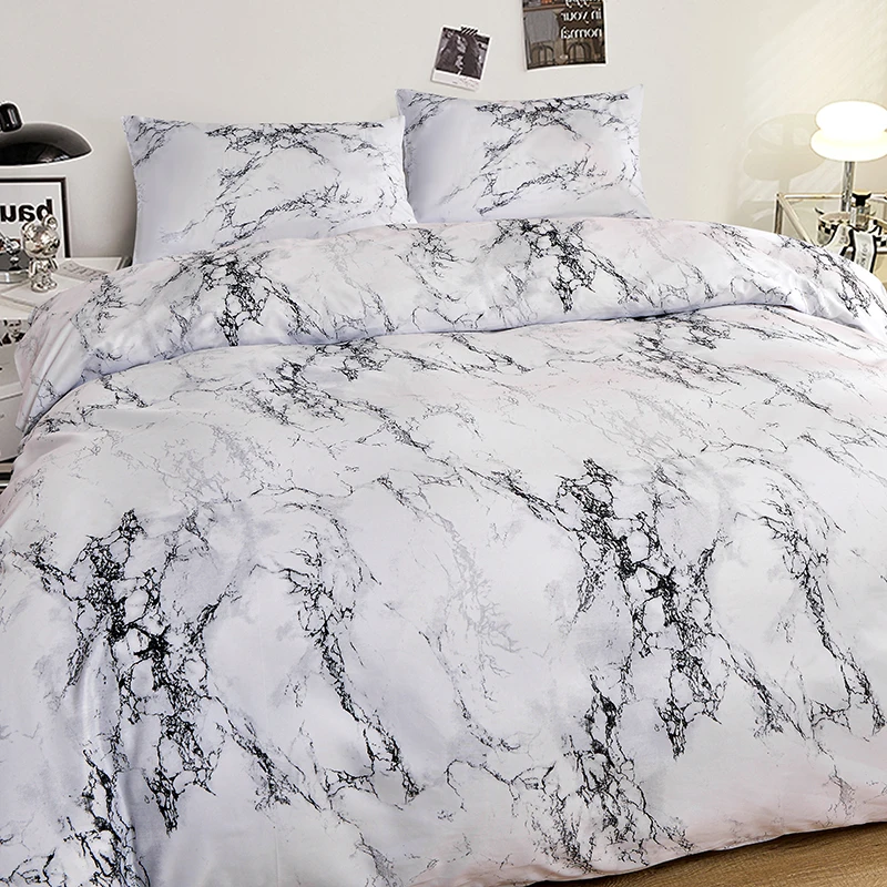 Comforter Cover with Pillowcase Simple Style Duvet Cover Set Soft Bedding for Home Quilt Cover Single/Double/Queen Size 이불커버세트