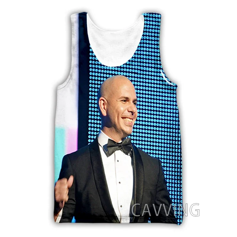 

CAVVING 3D Printed Rapper Pitbull Tank Tops Harajuku Vest Summer Undershirt Shirts Streetwear for Men/women