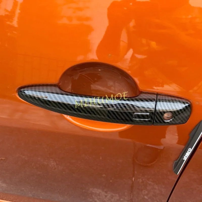 Acabamentos de Fibra de Carbono para Maçanetas de Porta para Nissan Rogue X-Trail T33 Qashqai J12 Pathfinder Sentra Altima 2021-2026 2025 2024