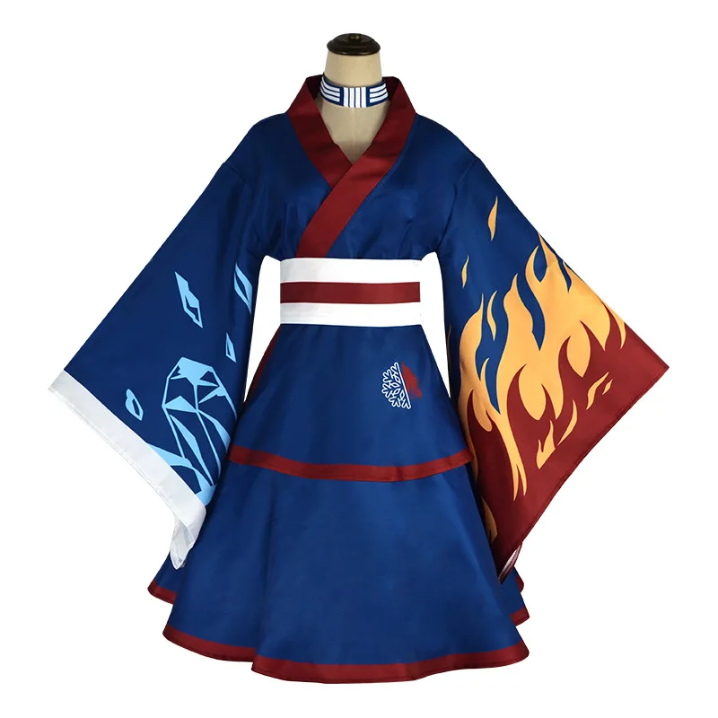 Todoroki Shoto Anime Cosplay Midoriya Izuku Costume Kimono Uniform Halloween Party Set