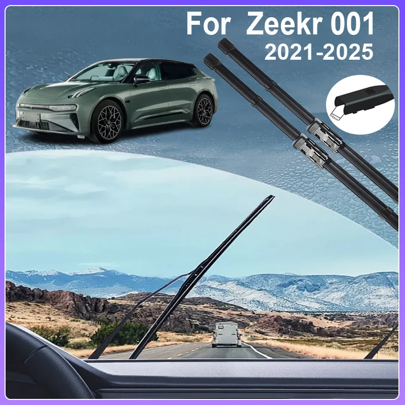 

Car Wiper Blades For Zeekr 001 Accessories 2023 2021~2025 Rubber Window Windshield Windscreen Wipers Auto Cleaning Rain Brushes