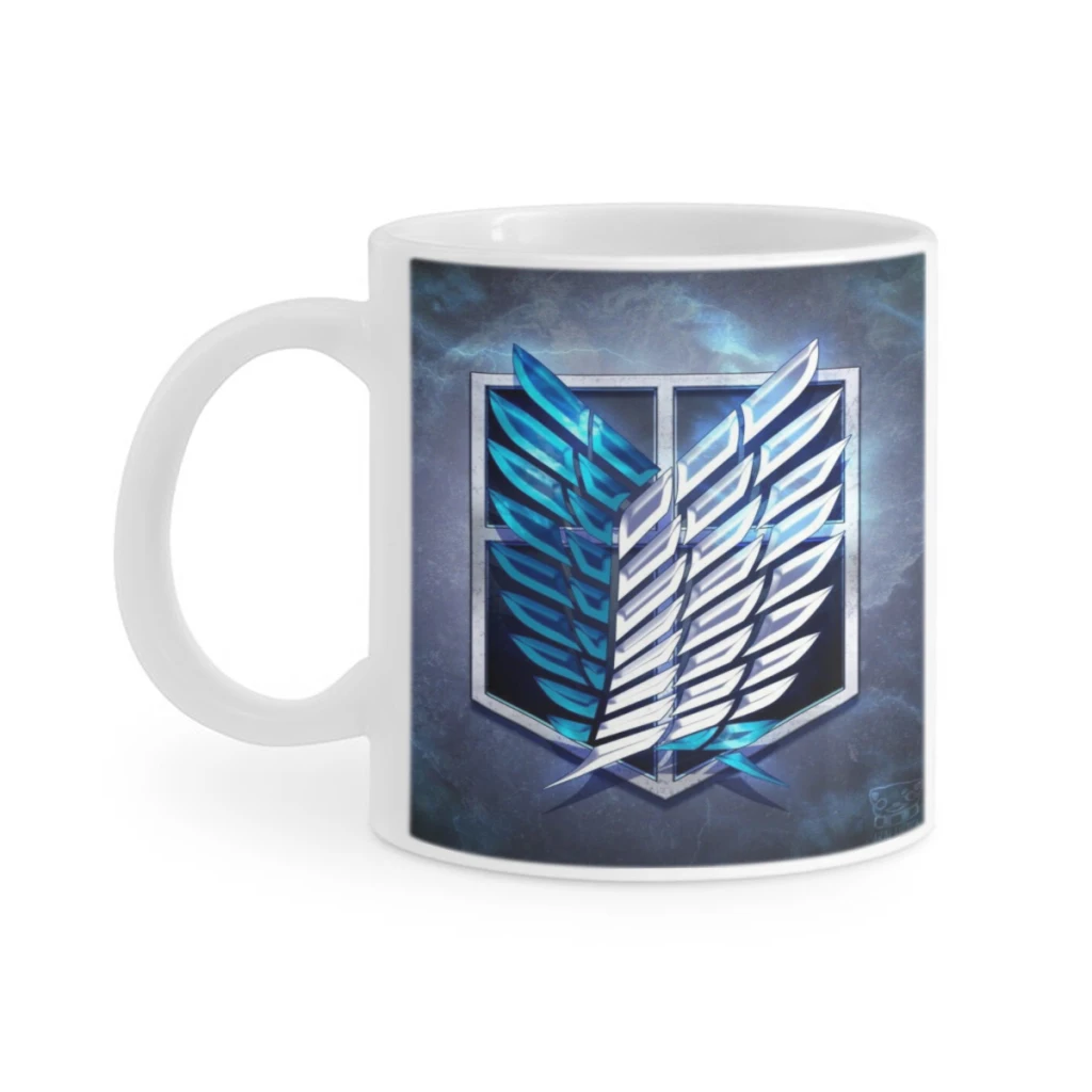 Wings of Liberty Attack on Titan Retro Ceramics Coffee Mugs Tea Cup Milk Cups Gifts Drinkware Coffeeware