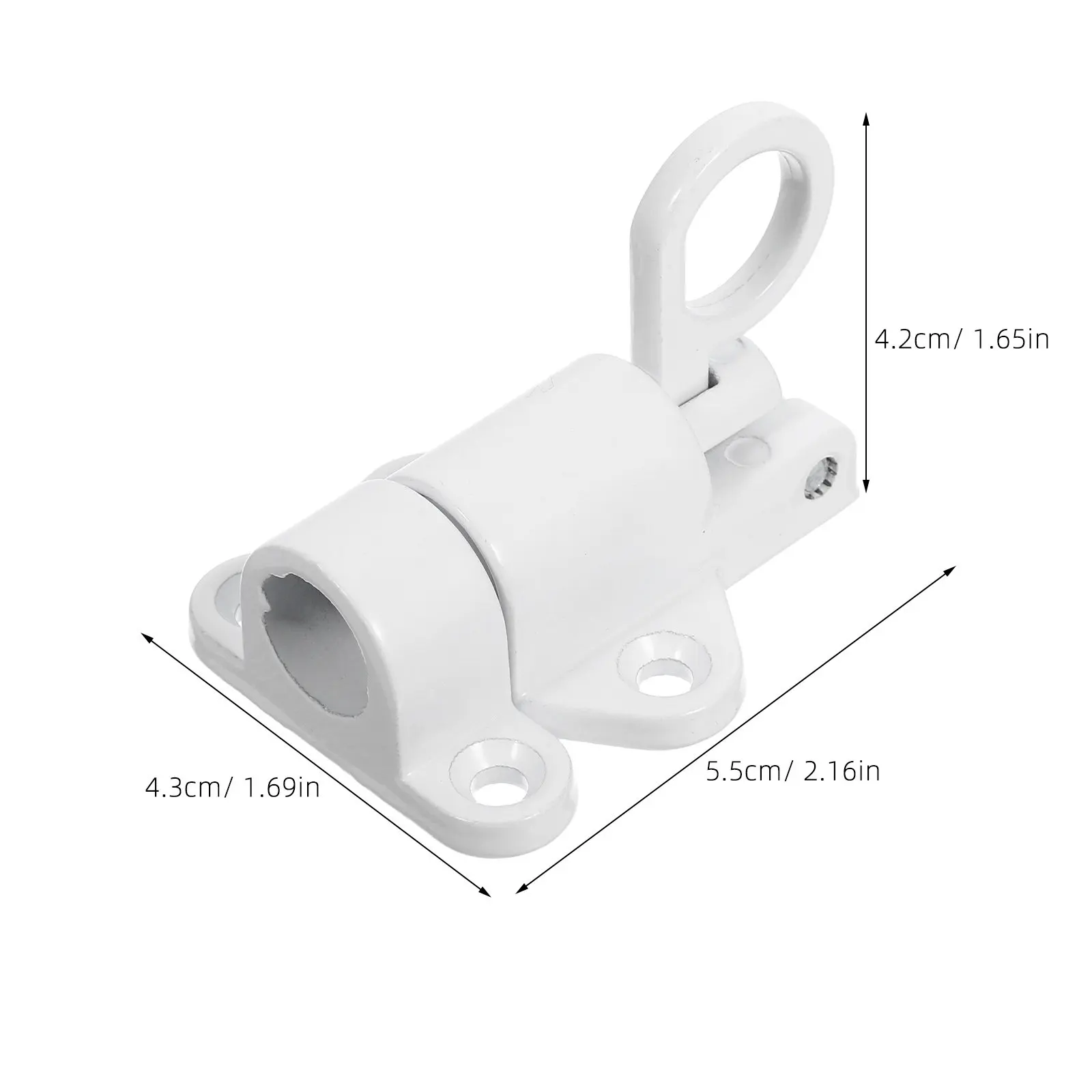 Aluminum Alloy Door Latch White Spring Loaded Attic Ceiling Hatch Lock Catch Tool Home Cabinet Hardware Security Lock