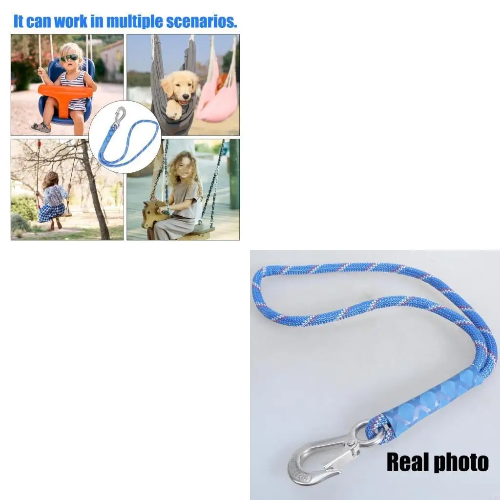   Heavy Duty Swing Attachment Rope Cable 50cm Suitable for Hammock Outdoor Tree Hanging Chair Easy Setups in Any Location