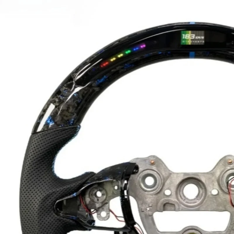 Carbon Fiber LED Steering Wheel for Hyundai N Line Elantra N Genesis Sonata I30N I20N