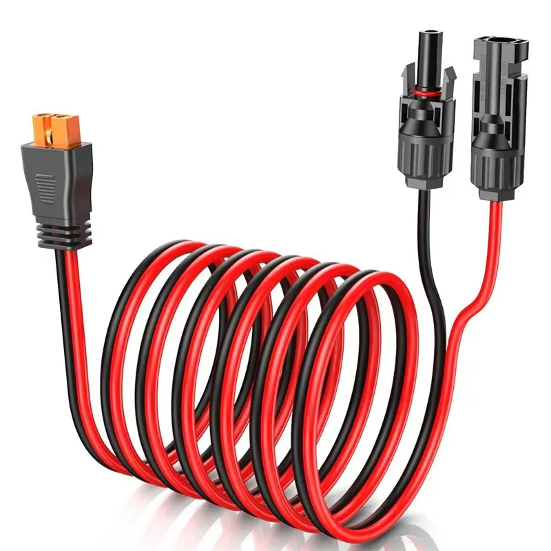12AWG Molded XT60i to MC/4 Solar Charging Cable Waterproof Connector for Solar Panel RV and Portable Power Station