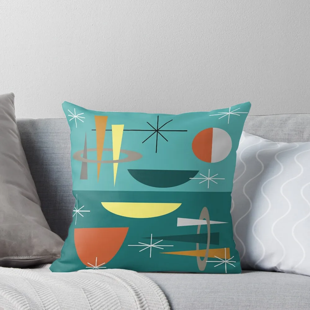 

Turquoise Mid Century Modern Throw Pillow Cushions For Sofa Covers For Sofas pillow