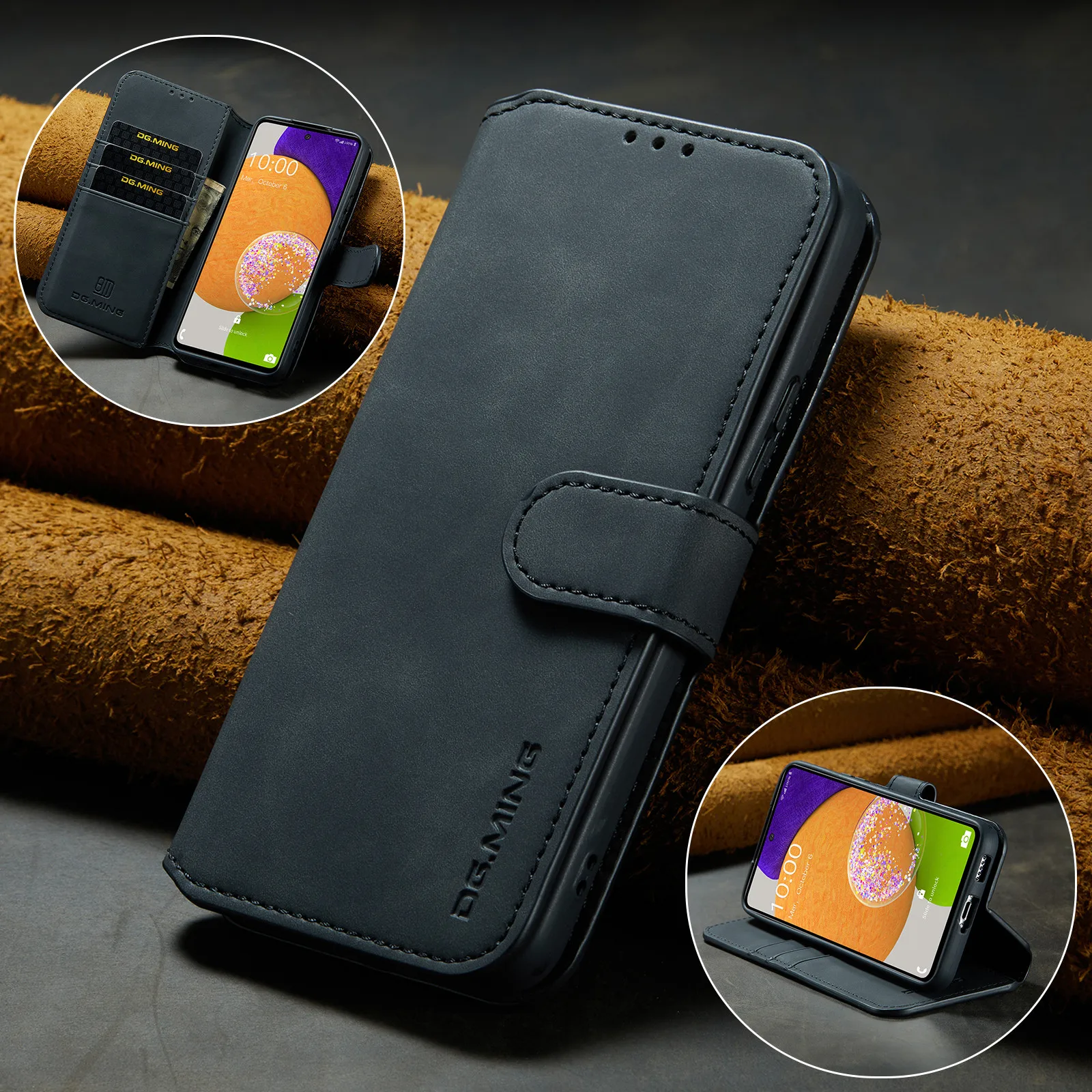 

Full Protection Card Slot Leather Case for Samsung Galaxy A53 5G A 53 Anti-Knock Kickstand Wallet Cover for Samsung A53 Cases