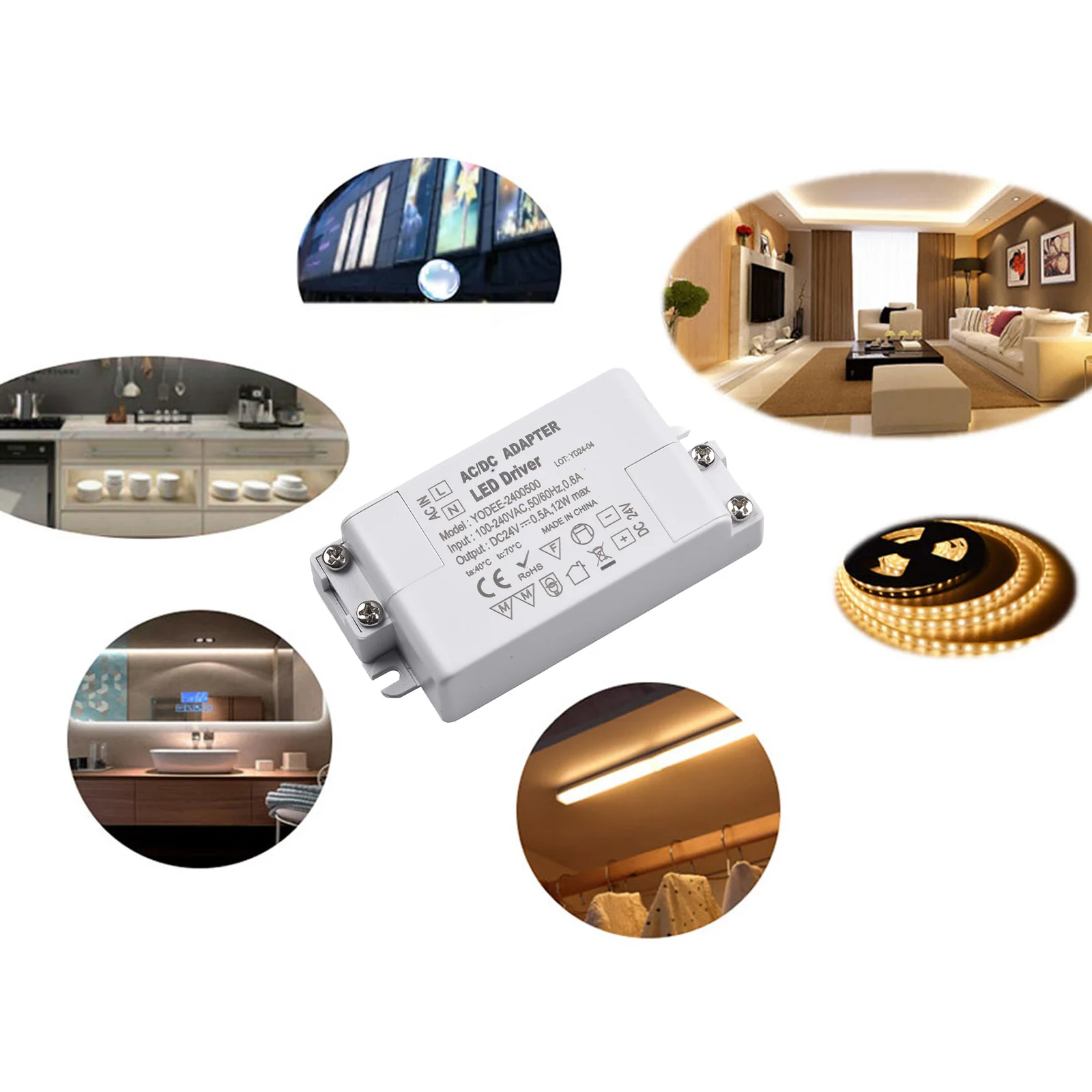LED Driver for Power Supply Drive for Power Supply Drive Power Supply Plastic Housing Overload Protection Overheating Protection