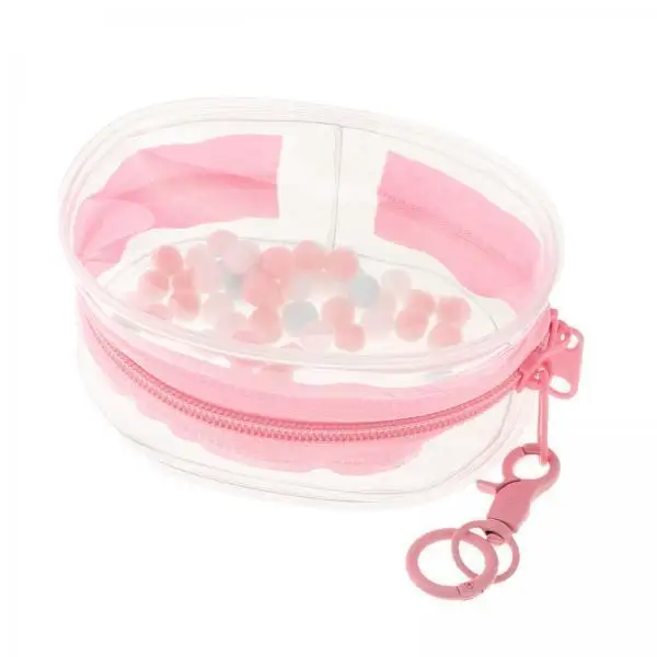 

Outdoor Doll Bag Portable Miniature Carrying Case Clear PVC Dustproof Display Pouch for 10cm Doll Clothes and Accessories