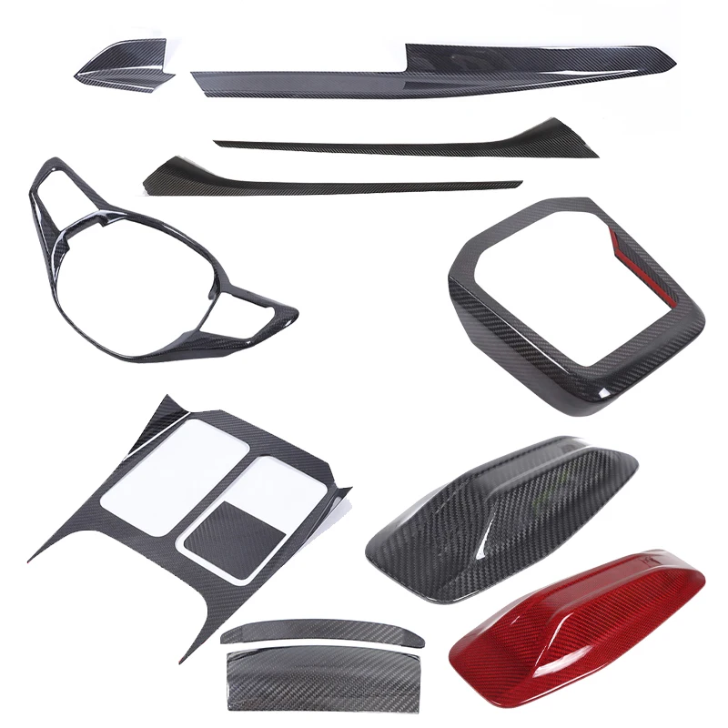 

True carbon fiber kit Central control instrument panel, gear decorative panel For BMW 7 Series i7 G70 2023+ car Accessories