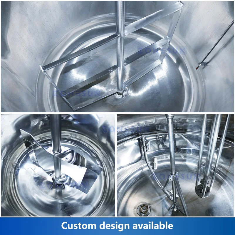 Zonesun-射手座攪拌ブレンド、終了ミキシングタンク、化粧品永遠に混合装置、ZS-MB100L