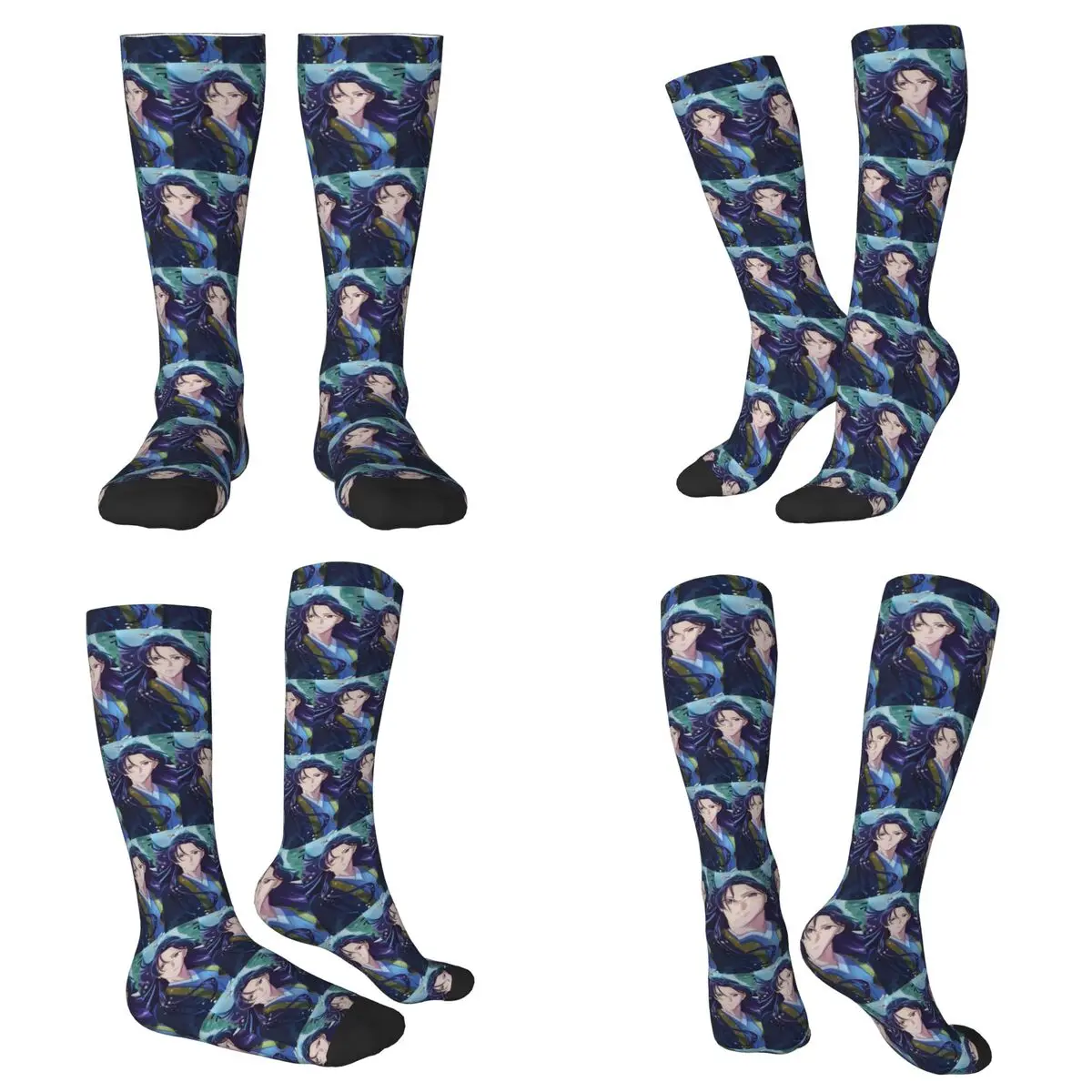 

Всесезонные носки Jinshi в стиле аниме «Дневники аптекартии», носки в стиле Харадзюку, забавные чулки для мужчин и женщин