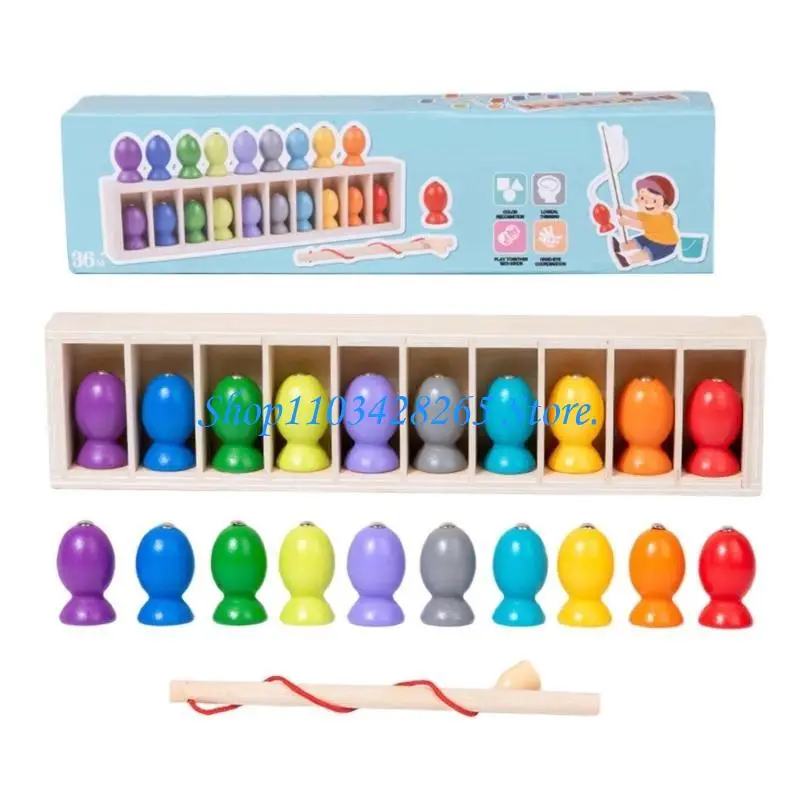 لعبة تعليمية خشبية آمنة لمرحلة ما قبل المدرسة للأطفال الصغار تعمل على تحسين تحديد الألوان وقدرات حل المشكلات G2TE