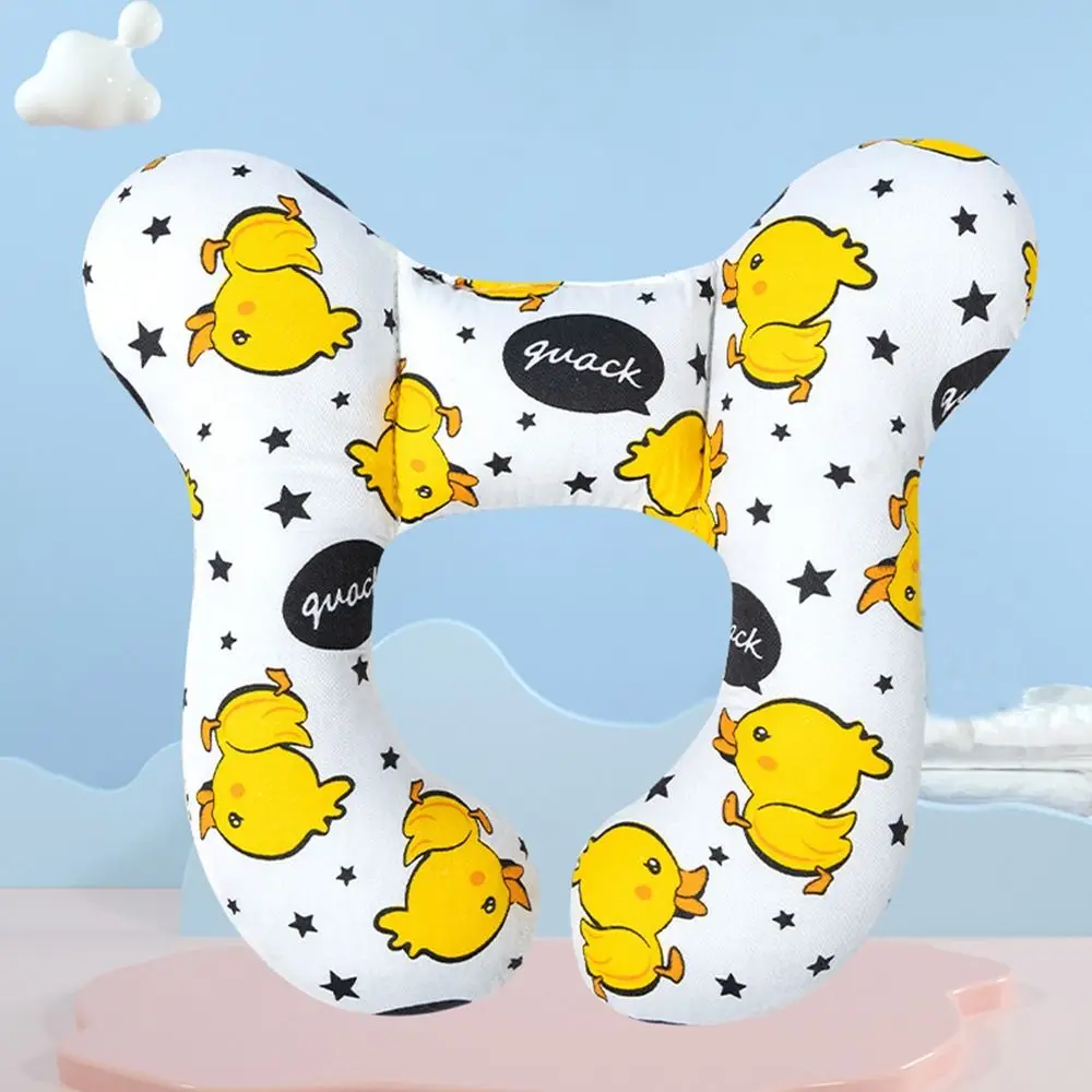 

Аксессуары для детских колясок: U-образная подушка для защиты головы и шеи, подушка-подголовник для автокресла с мультяшным рисунком