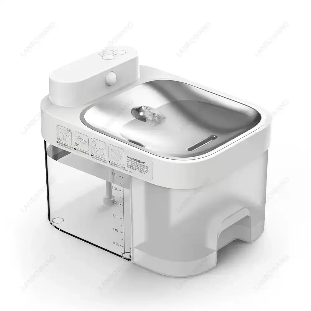 3L Automatic Cat Fountain APP Wireless Control Constant Temperature Sewage Separation Pet Water Dispenser