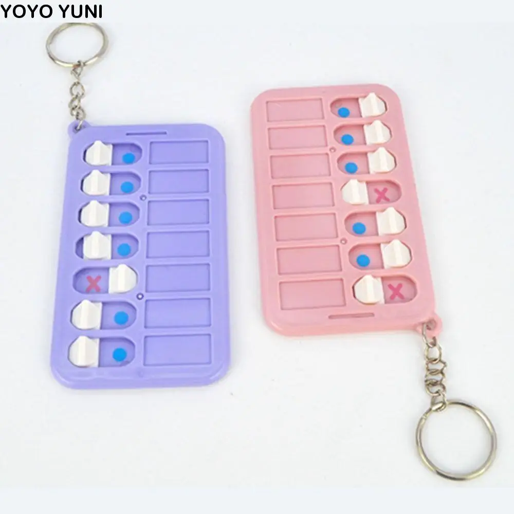 

Self-disciplined Good Habit Punch Card Chores Checklist Detachable Daily Task Planning Board Plastic Keychain Table Artifact