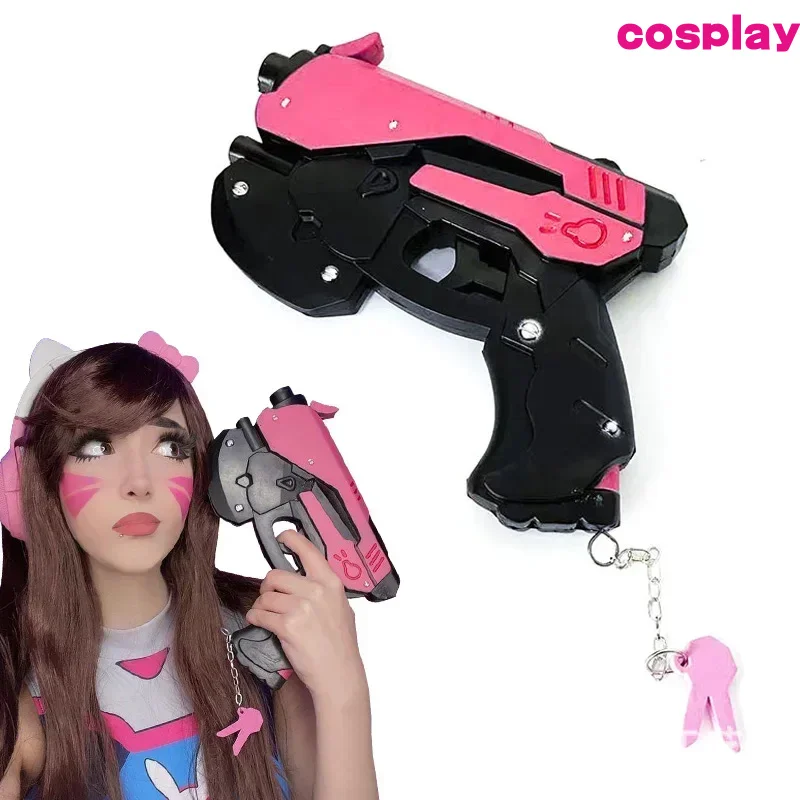 Game D.VA Cosplay Gun OW DVA Cosplay Weapons Prop Accessories PU Foam Toy Pistol Gun Halloween Christmas Kids Gift C