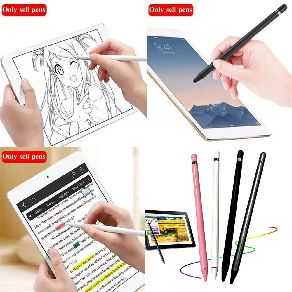 Ultra-soft Nib Capacitive Touch Screen Stylus Pen For iPhone iPad For Samsung Smartphone Mobile Phone Tablet Pen