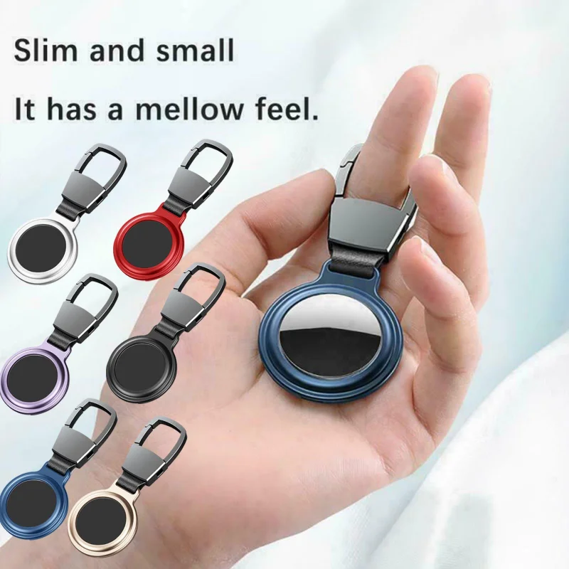 NEW For AirTag Metal Case Protecto With keychain Metal Magnetic Shockproof Anti Scratch Fall Protect Shell Cover For AirTag